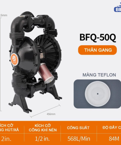 Bơm Màng Khí Nén BFQ-50 Gang