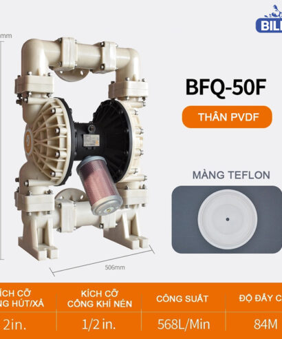 Bơm Màng Khí Nén BFQ-50 Teflon