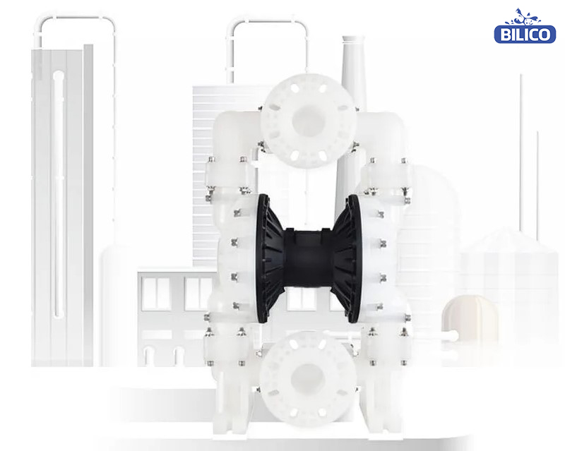QBY3-80 nhựa PP vận hành bằng khí nén