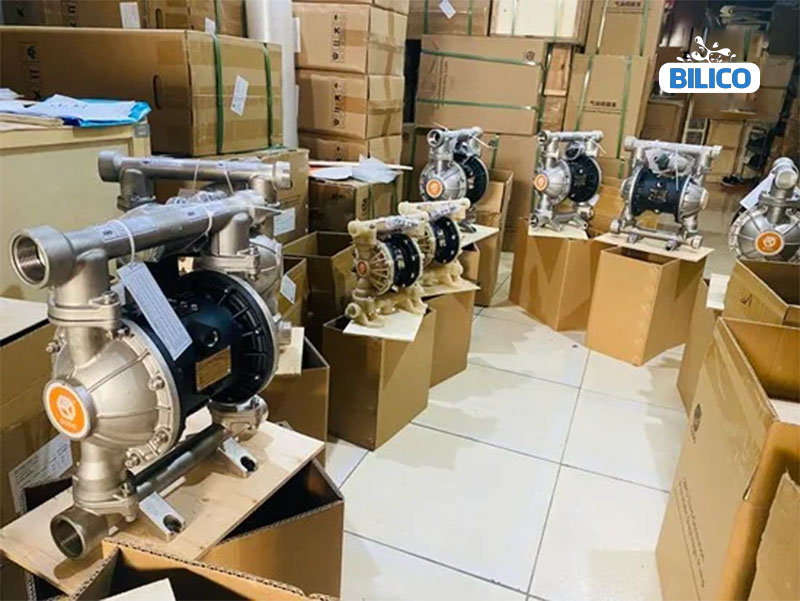 Bơm màng khí nén không sử dụng điện nên an toàn trong cháy nổ