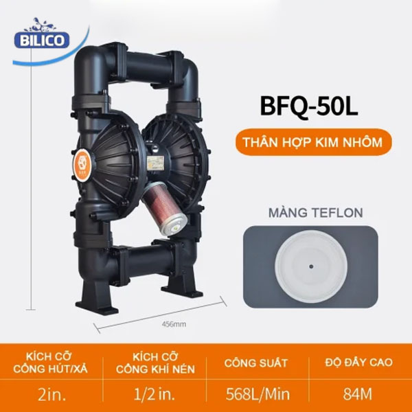 Máy bơm màng khí nén BFQ-50 Hợp kim nhôm