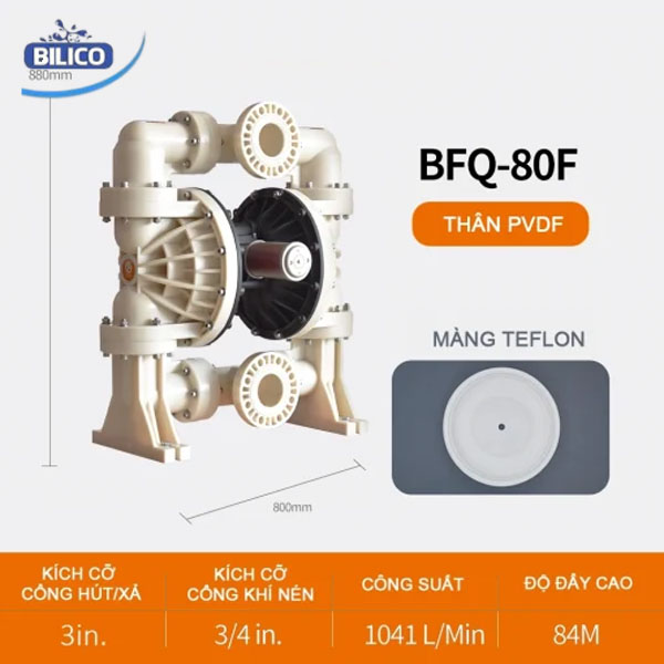 Máy bơm màng khí nén BFQ-80 Teflon