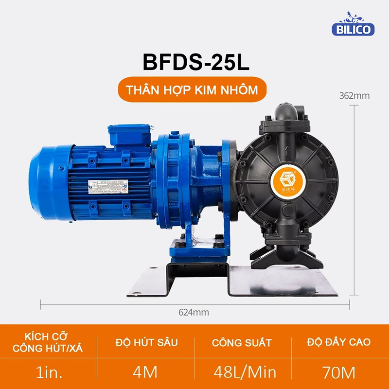 Bơm màng điện BFDS-25 Hợp kim nhôm 