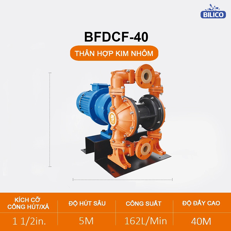 Bơm màng điện lót Flo BFDCF-40