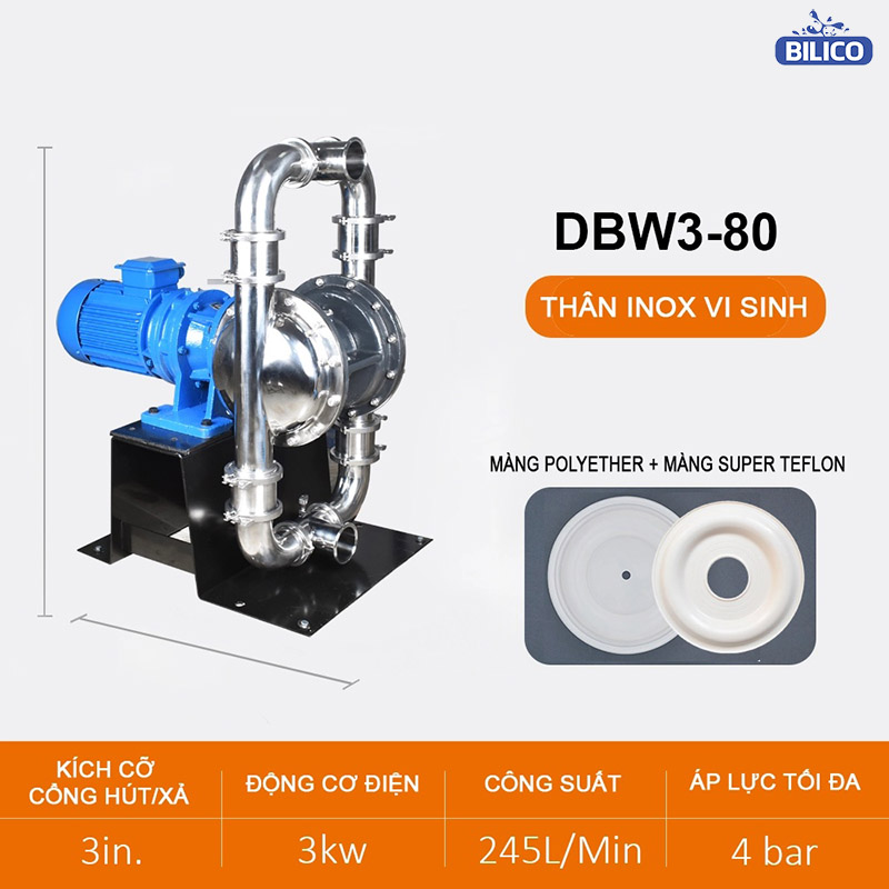 Bơm màng điện thực phẩm DBW3-80 