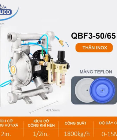 Bơm Màng Bột QBF3-50/65 Inox