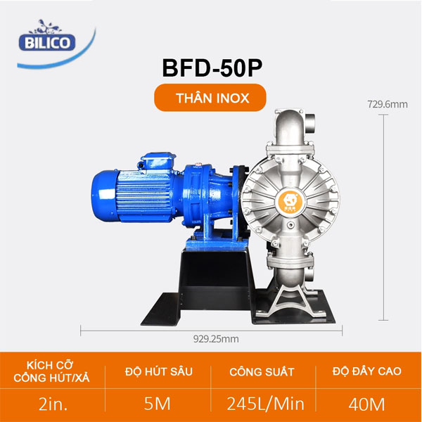 Bơm màng điện BFD-50 Inox