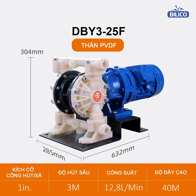 Bơm màng điện DBY3-25 Teflon 