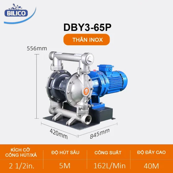 Máy bơm Màng Điện DBY3-65 INOX