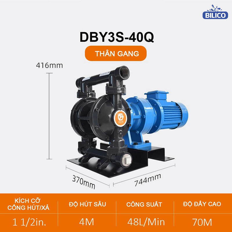 Bơm Màng Điện DBY3S-40 GANG 