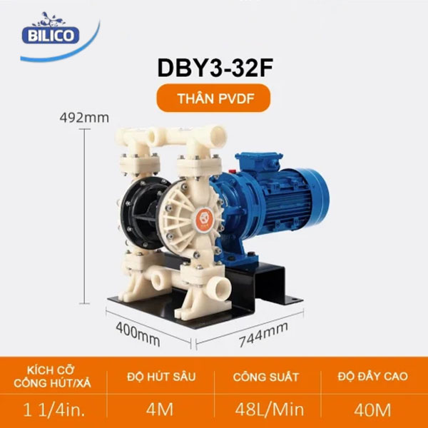 Bơm Màng Điện DBY3-32 TEFLON