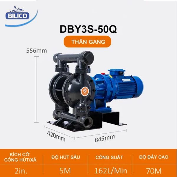 Máy Bơm Màng Điện DBY3S-50 GANG